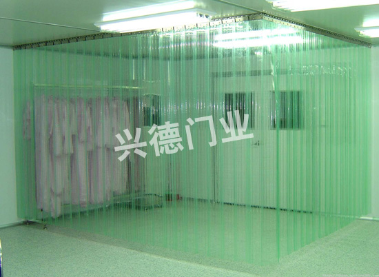 網(wǎng)格防靜電軟門簾，白色防靜電軟簾